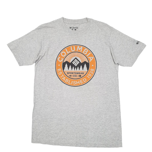 Mens Grey Columbia Sportswear Short Sleeve T Shirt