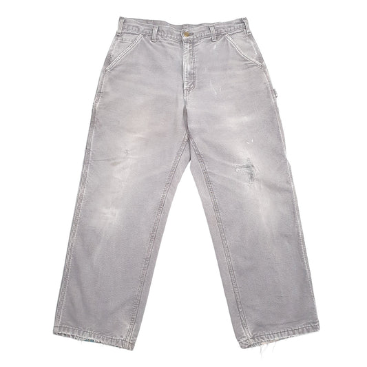 Carhartt Carpenter Loose Fit Thermal Lined Jeans W32 L28 Grey