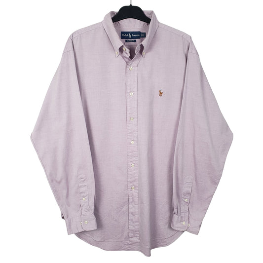 Mens Lilac Ralph Lauren Long Sleeve Shirt