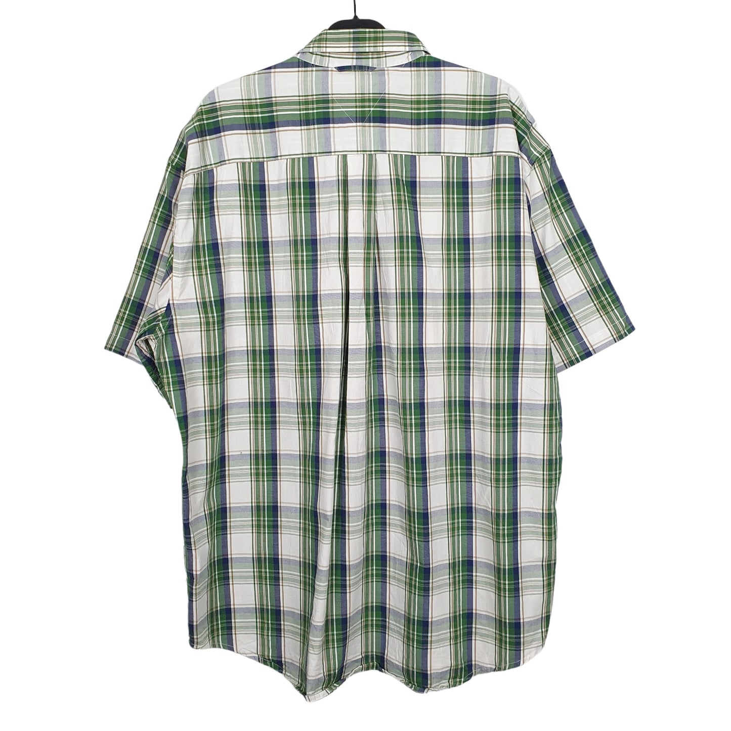 Tommy Hilfiger Short Sleeve Regular Fit Check Shirt Green