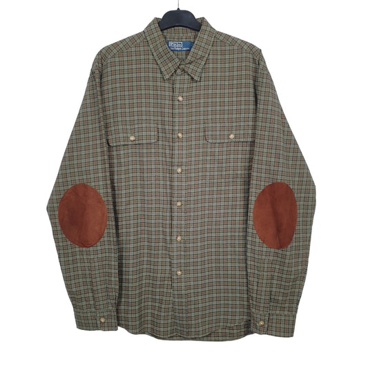 Mens Green Ralph Lauren Long Sleeve Shirt