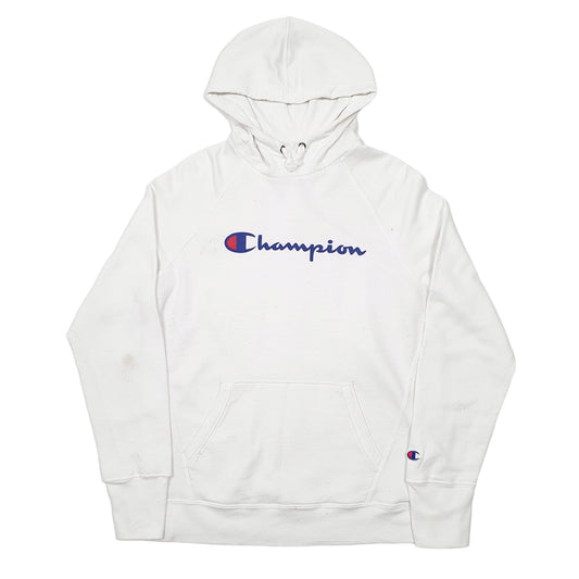Mens White Champion Hoodie Jumper