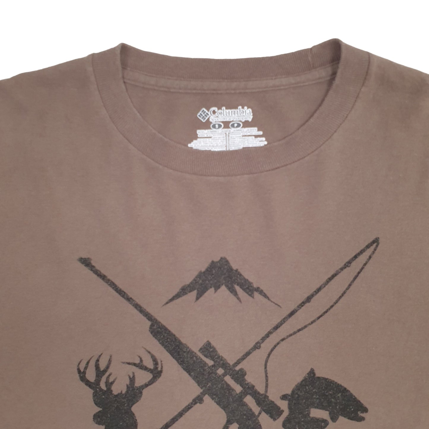 Mens Brown Columbia Sportswear Long Sleeve T Shirt