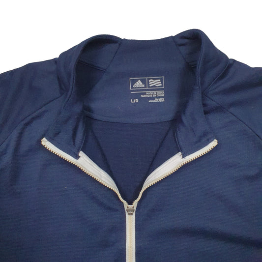 Mens Navy Adidas Silver Springs Ryder Cup Golf Quarter Zip Jumper