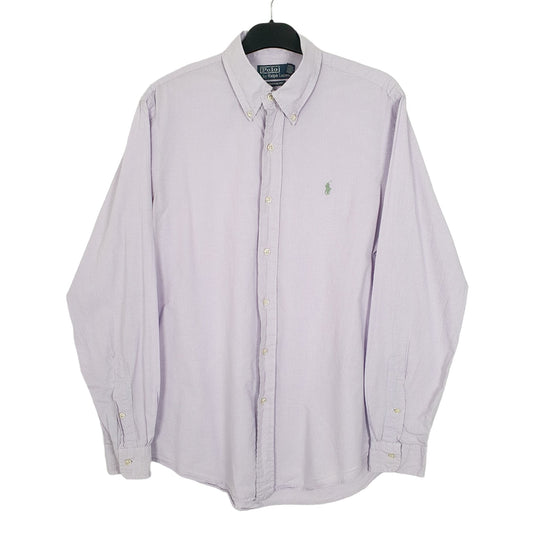 Ralph Lauren Long Sleeve Custom Fit Check Shirt Purple
