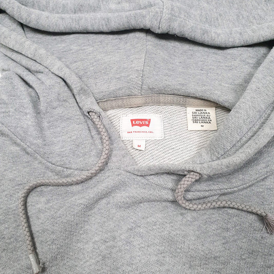 Mens Grey Levis Hoodie Jumper