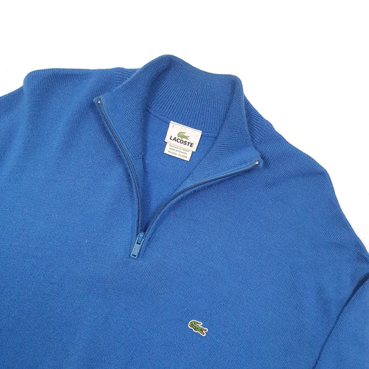 Lacoste Quarter Zip XL Blue