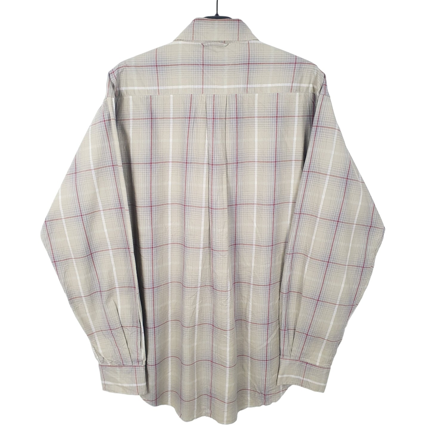 Tommy Hilfiger Long Sleeve Regular Fit Check Shirt Beige