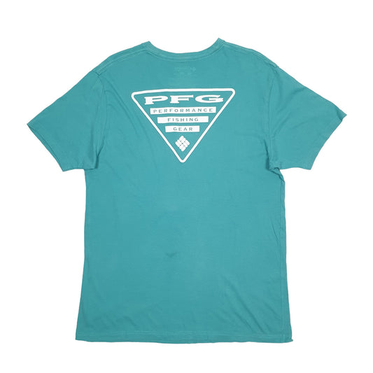 Mens Green Columbia Sportswear Short Sleeve T Shirt