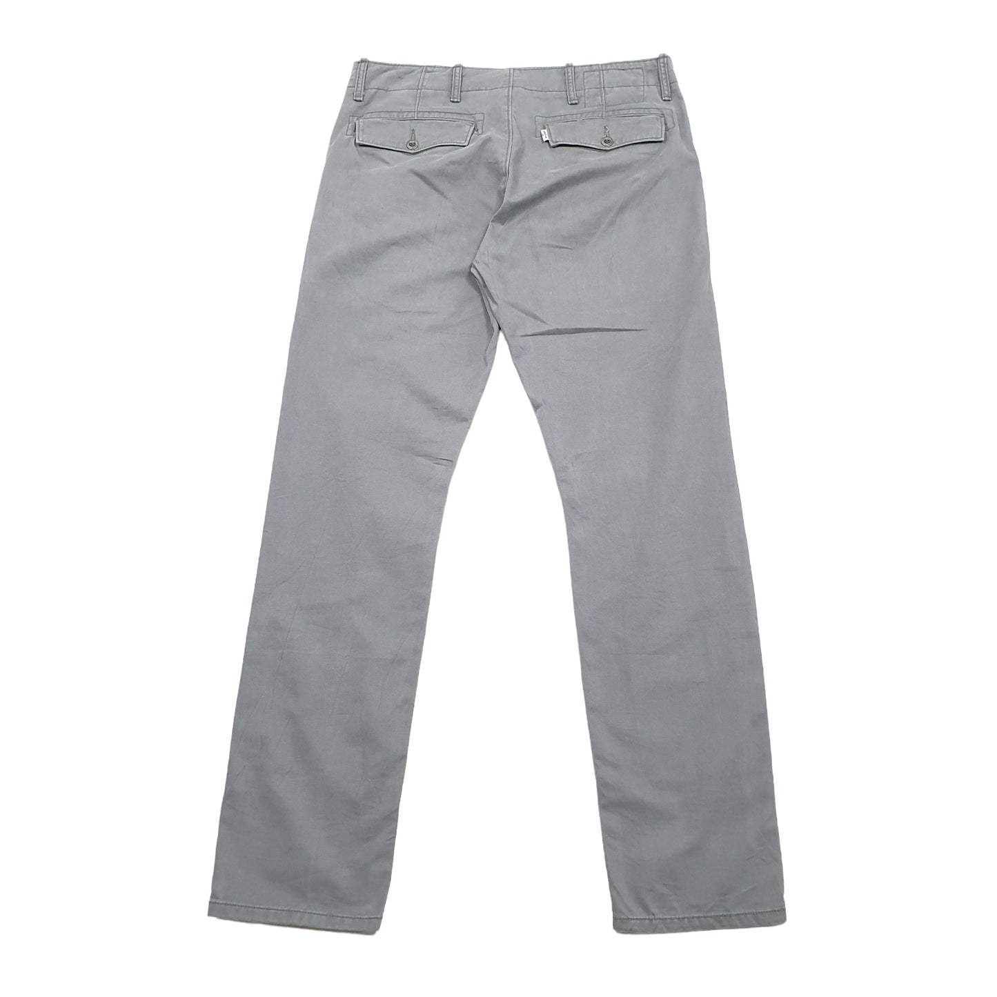 Mens Levis Grey Chino Trousers W32 L32 Grey