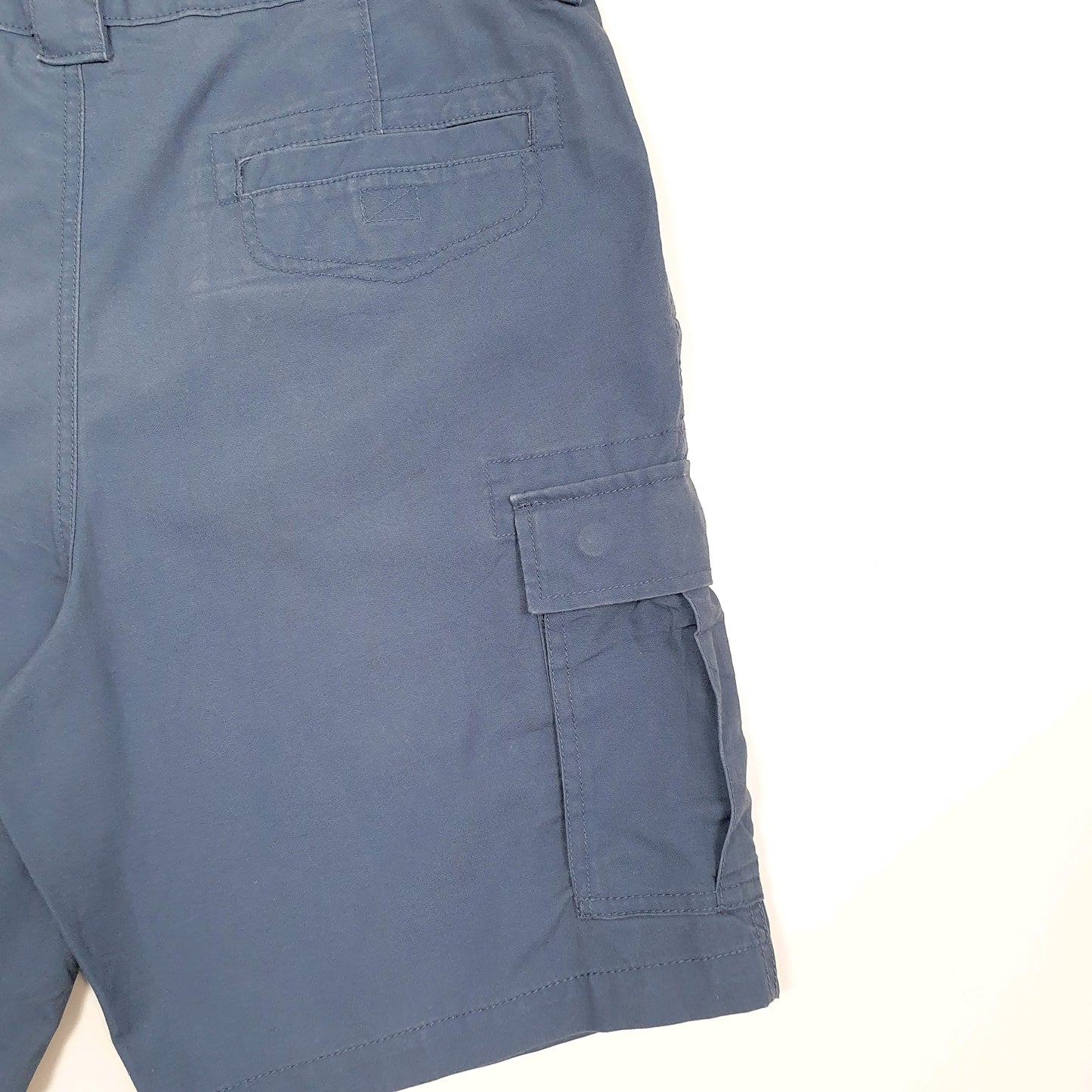 Mens Blue Savane Cargo Shorts