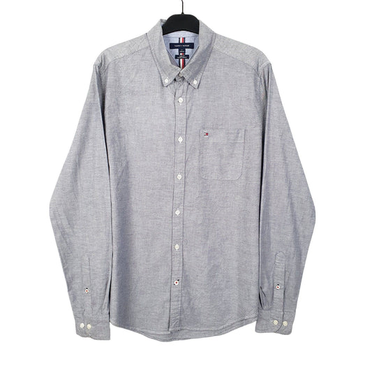Tommy Hilfiger Long Sleeve Slim Fit Shirt Grey