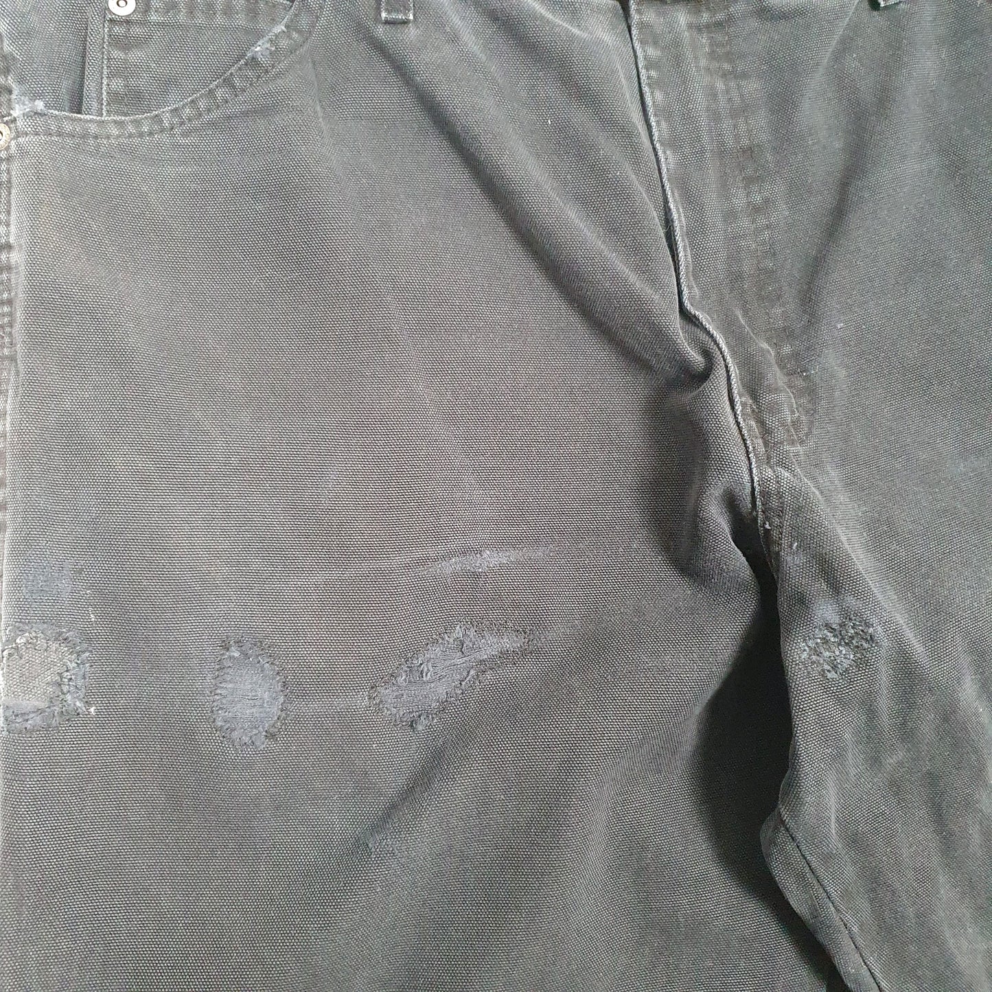 Mens Dickies Black Carpenter Trousers W38 L34 Black