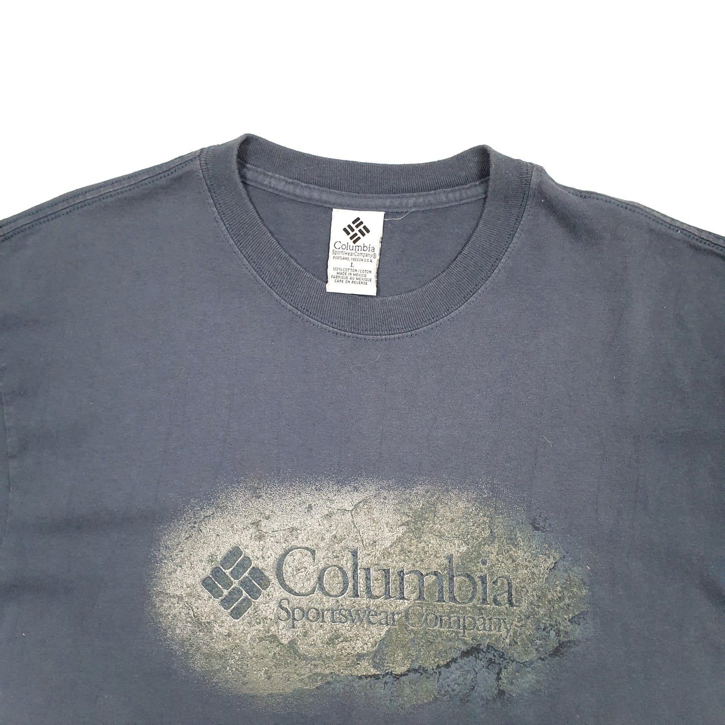 Mens Navy Columbia Sportswear Vintage Short Sleeve T Shirt