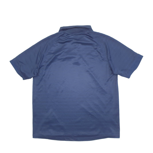 Adidas Denver Broncos Climalite Short Sleeve Polyester Polo Shirt Blue