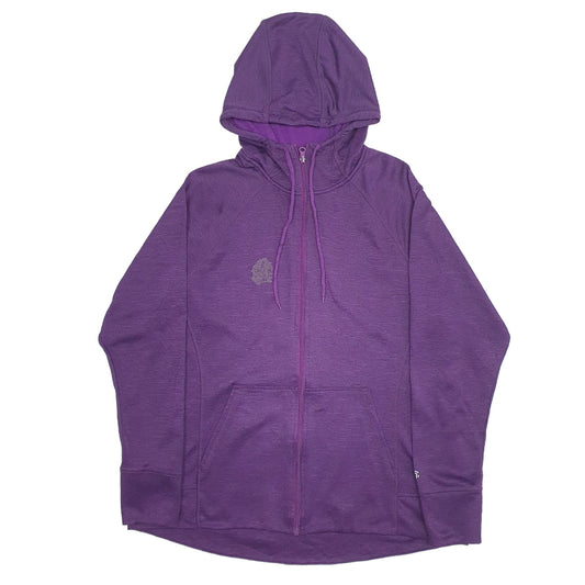 Womens Purple Champion Active Running Sports Full Zip Jumper