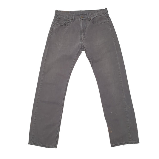 Levis 505 Regular Fit Jeans W33 L31 Grey