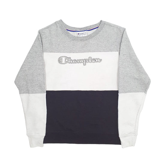 Mens Grey Champion Crewneck Jumper