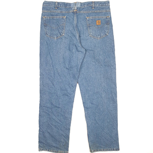 Carhartt Casual Regular Fit Lined Jeans W38 L31 Blue