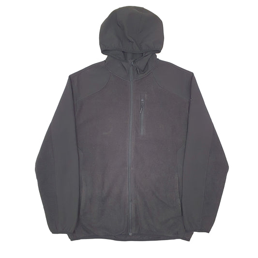 Mens Black Reebok Hoodie Full Zip Jumper