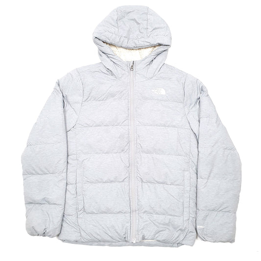 Womens Grey The North Face 550 Hooded Coat