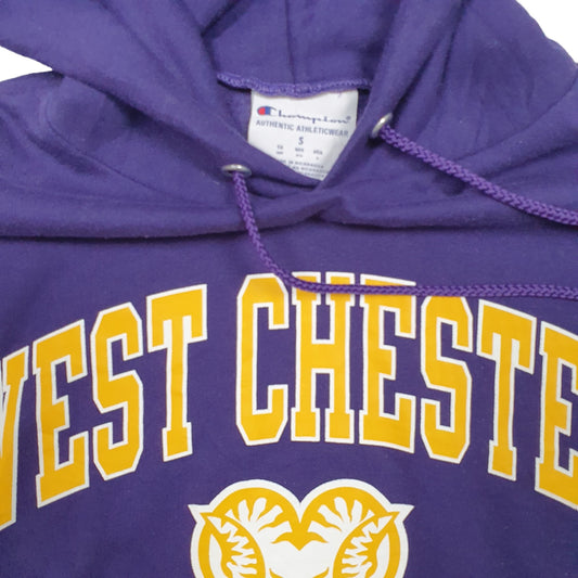 Mens Purple Champion USA College West Chester Hoodie Jumper