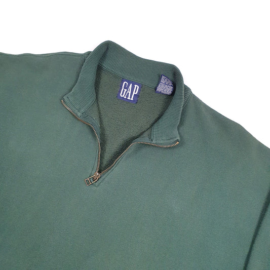 GAP Quarter Zip XL Green