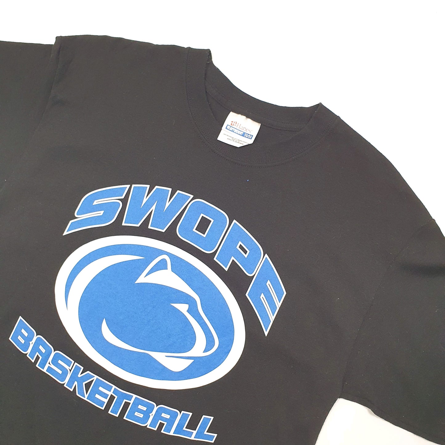Hanes USA Swope Basketball Short Sleeve T Shirt Black