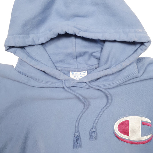 Womens Blue Champion Hoodie Jumper