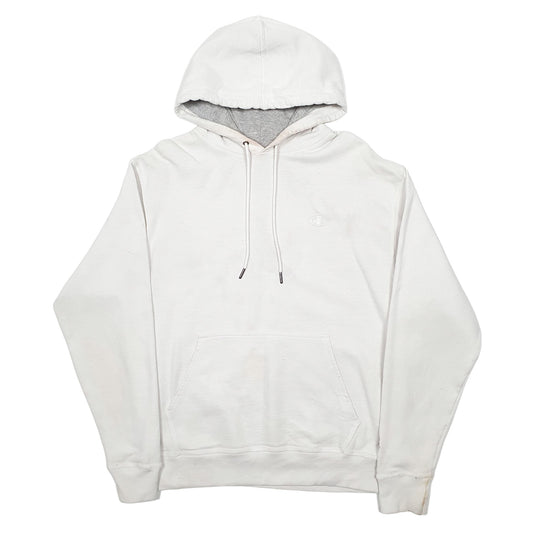 Mens White Champion Hoodie Jumper