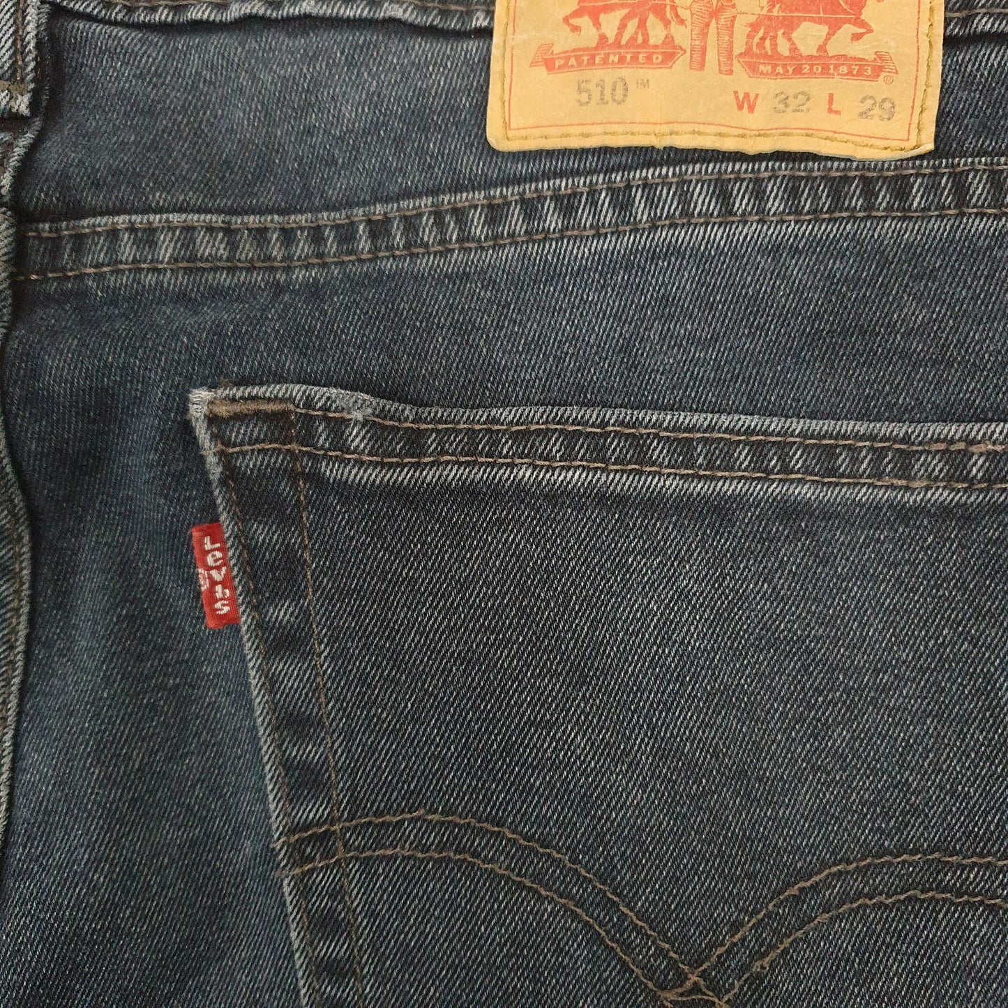 Levis 510 Skinny Fit Jeans W32 L28 Navy