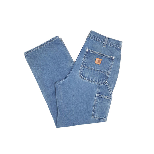 Carhartt Casual Loose Fit Carpenter Jeans W32 L29 Blue