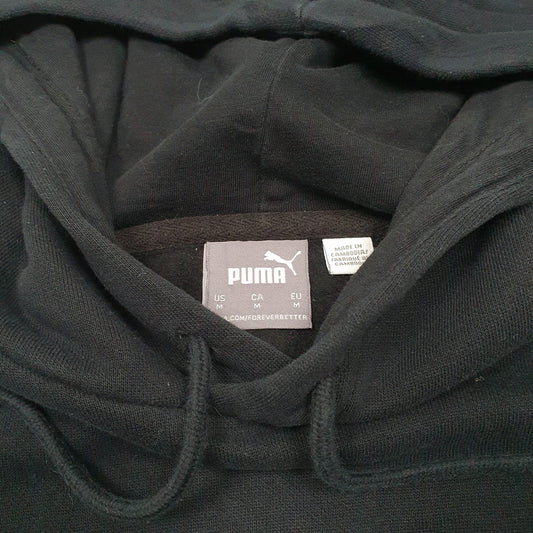 Mens Black Puma Hoodie Jumper