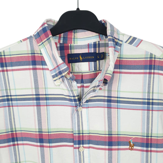 Mens White Ralph Lauren Short Sleeve Shirt