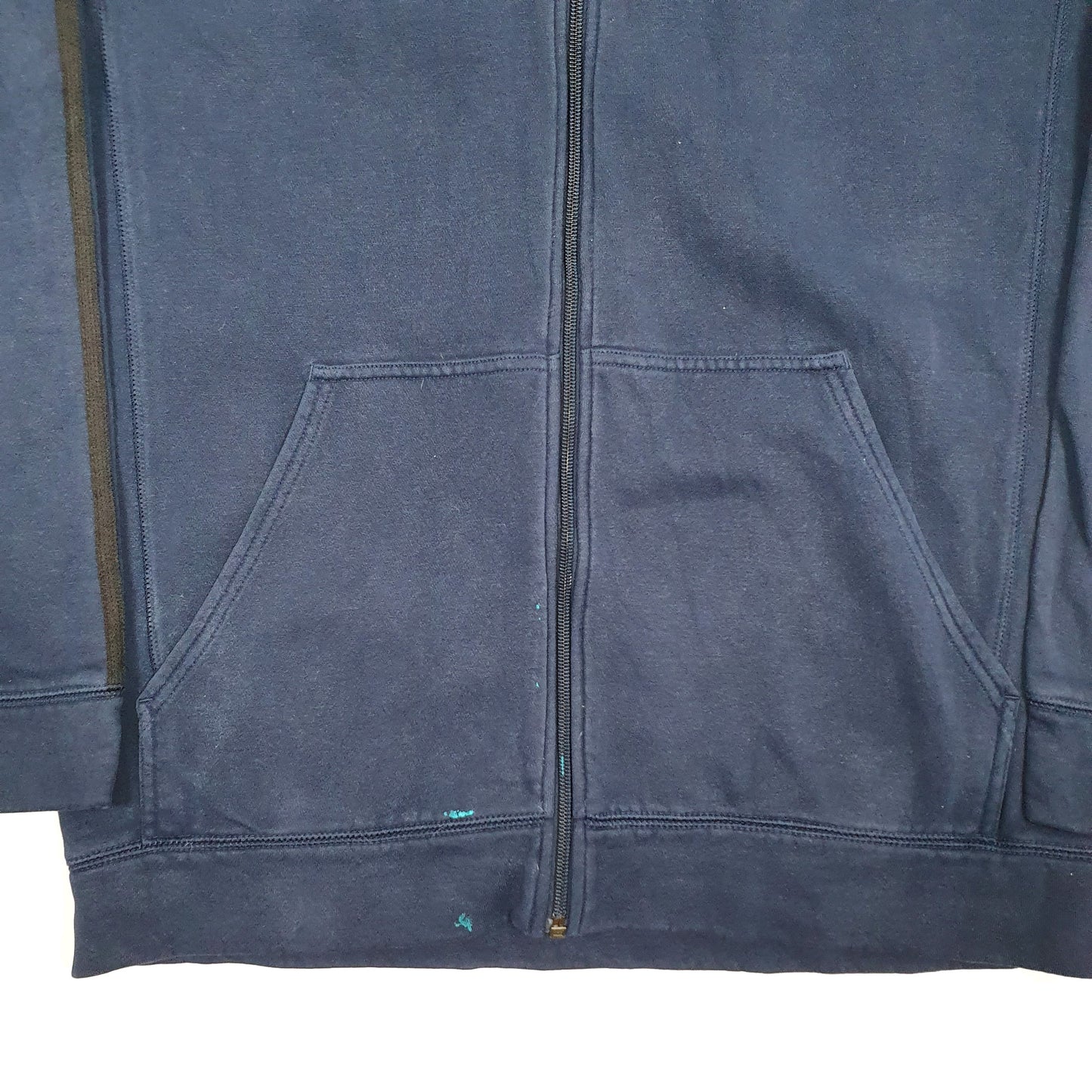 Mens Navy Adidas Hoodie Full Zip Jumper