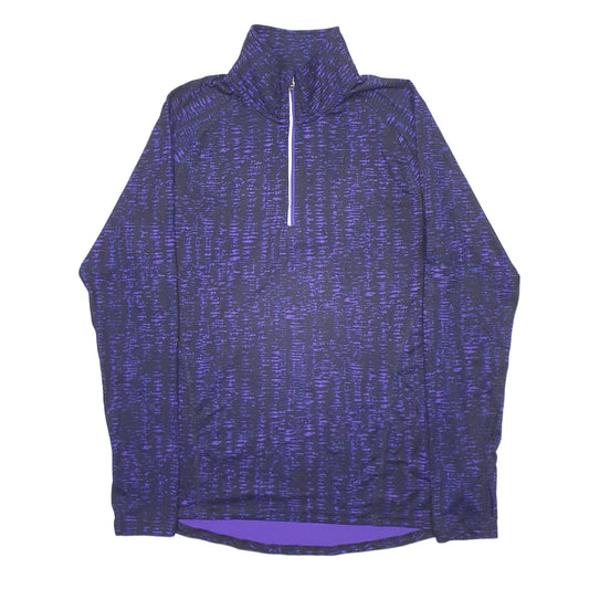 Womens Purple Champion DuoDry Active Running Sport Quarter Zip Jumper
