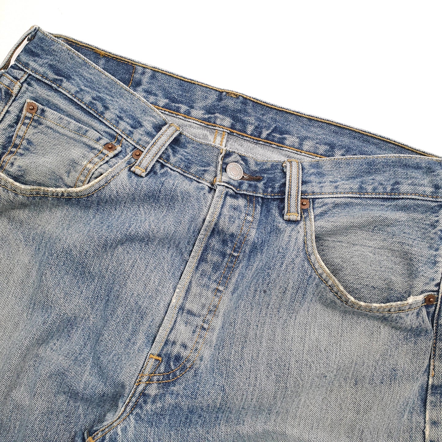 Levis 501 Regular Fit 1990's Jeans W32 L32 Blue