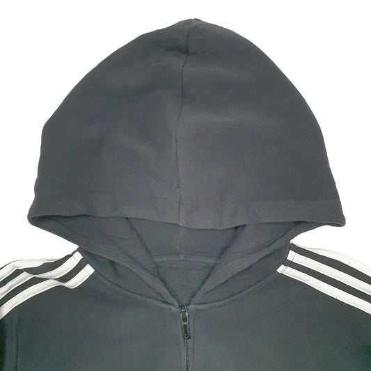Mens Black Adidas Full Zip Jumper