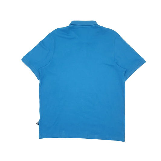 Puma Short Sleeve Polo Shirt Blue