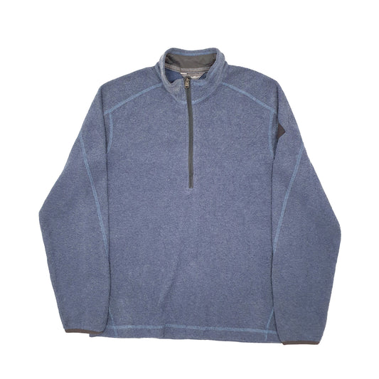 Mens Blue Eddie Bauer Quarter Zip Jumper