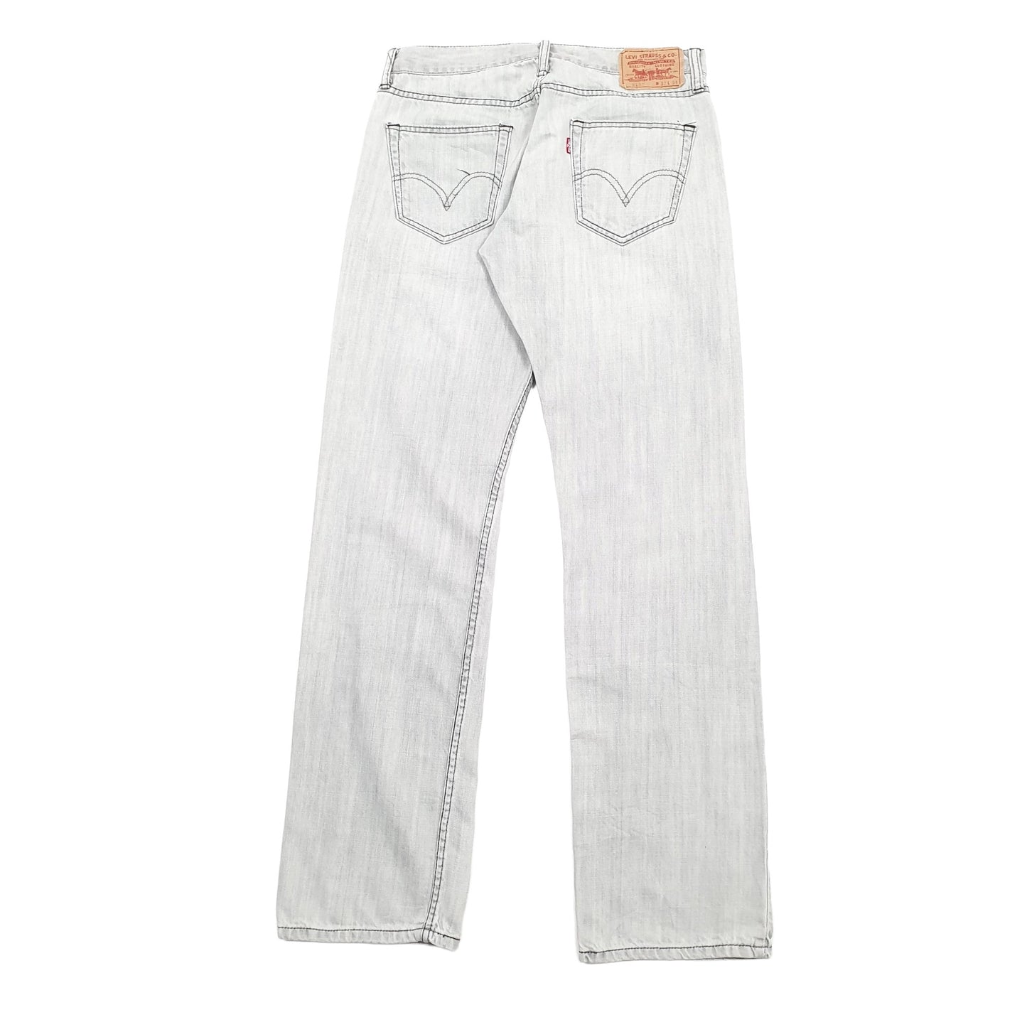 Levis 514 Straight Fit Jeans W32 L34 Grey