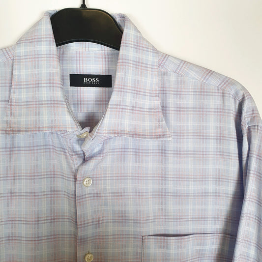 Hugo Boss Long Sleeve Regular Fit Shirt Blue