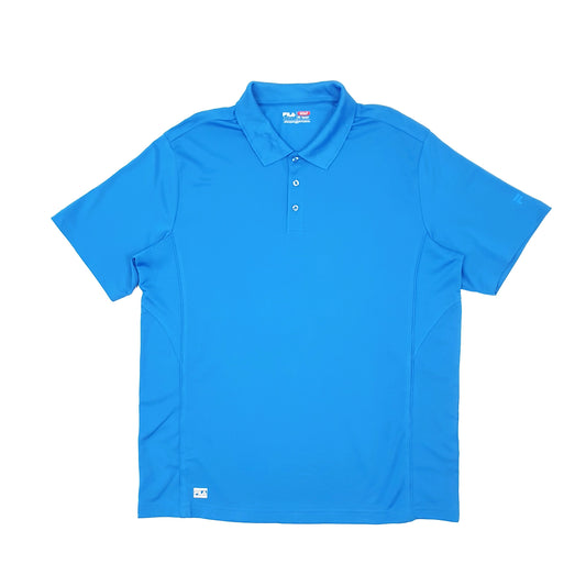 Fila Sport Golf Short Sleeve Polyester Polo Shirt Blue