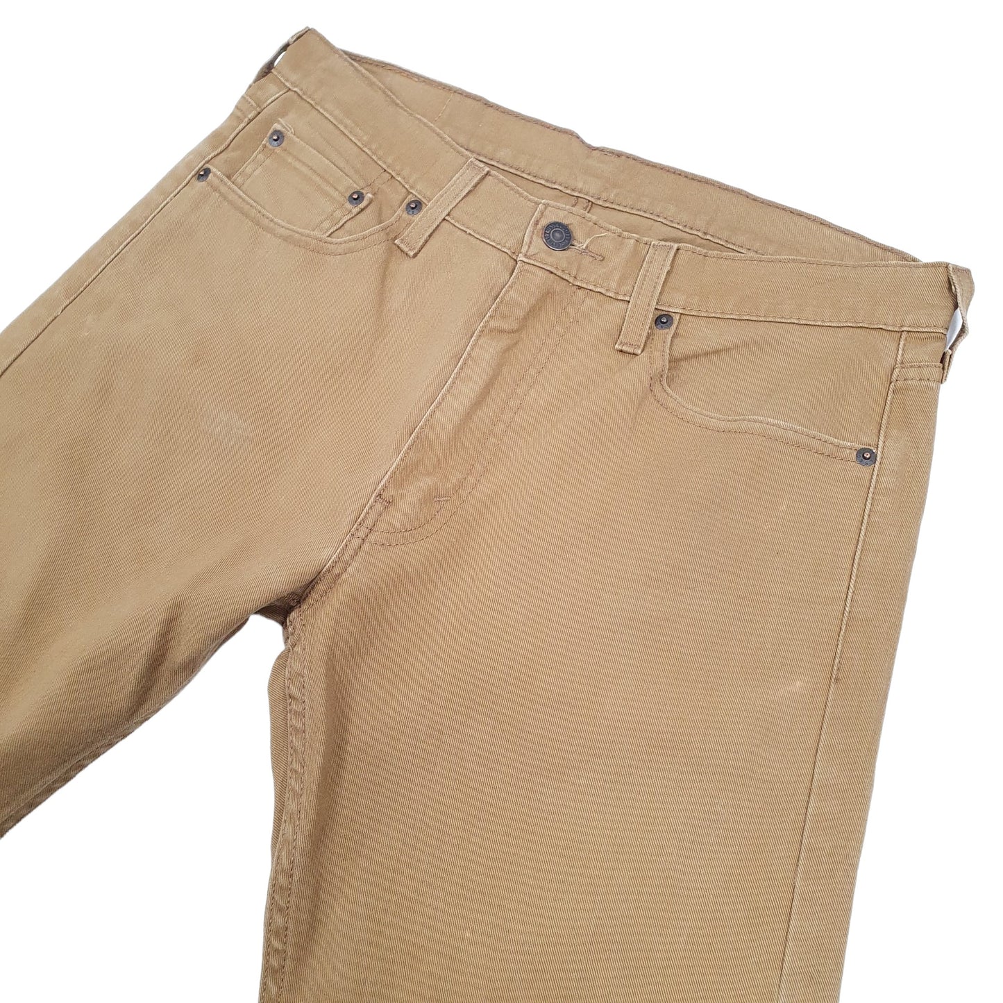 Levis 513 Slim Fit Jeans W32 L31 Beige