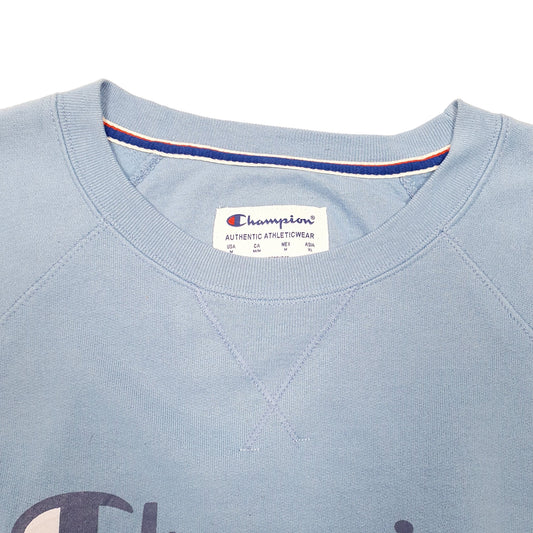 Womens Blue Champion Crewneck Jumper