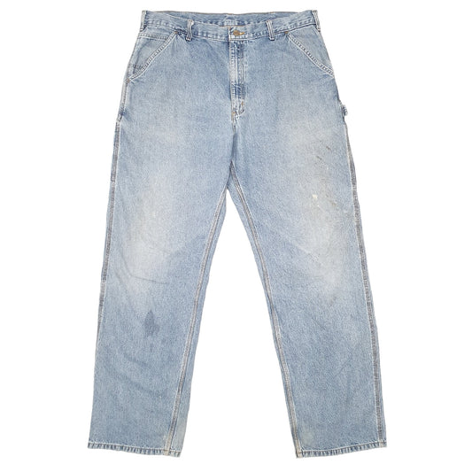 Mens Blue Carhartt Carpenter JeansW38 L34