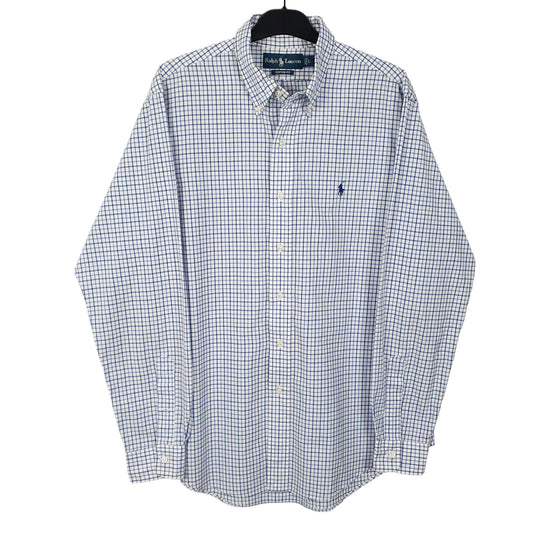 Mens White Ralph Lauren Long Sleeve Shirt