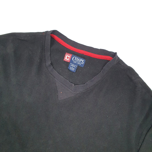 Chaps Crewneck Fleece L Black