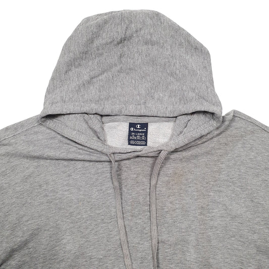 Mens Grey Champion Hoodie Jumper