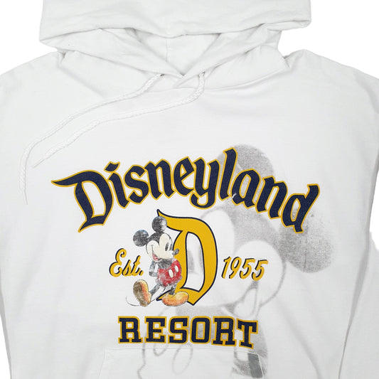 Mens White Disney Mickey Mouse Disneyland Hoodie Jumper